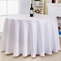 Table Cloth B139el Round Tablecloth Simple High-end Jacquard Wedding Banquet Western Restaurant