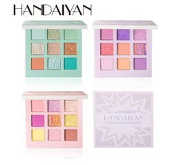 HANDAIYAN Eye Makeup Eyeshadow Pallete 9 Color Shimmer Pigmented Eye Shadow Maquillage Matte Shimmer Eye Shadow Powder Beauty4980860