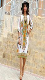 Fashion3XL Plus Size Whole African Clothes Dashiki Dress for Women Casual Summer Hippie Print Dashiki Fabric Femme Boho Robe 8583146