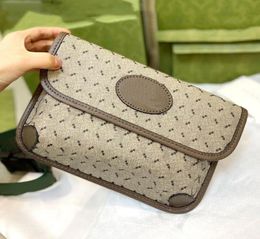 5A Quality Designer Bags Brand Women Waist Bag Pocket Purse Wallet Letter G LOGO Handbag Shoulder Crossbody Canvas Hasp Flap Class8752459