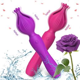 Other Health Beauty Items Magic-Wand Lotus AV Vibrator for Women Nipple Clitoris Stimulator Massager Masturbator Adults Goods Erotic s for Female Y240503