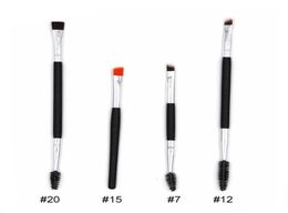 Makeup Eyebrow Brush Mascara Brush 12 Synthetic Duo Makeup Brushes Kit Eyebrow Pencil Tool Drop Ship6658989