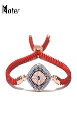 Luxury Evil Eye Micro Crystal Bracelet Red Thread String Turkey Ethnic Braclet For Women Girls Hand Lucky Turkish Jewelry2910079