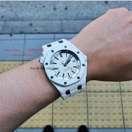 42Mm 15707 Aaaaa Carbon Ceramic Designers Men Brand Swiss SUPERCLONE Glass Ipf Wristwatches Watches Zf APS 15706 13.9Mm Mechanical Fibre Dive 3120 49421