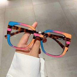 Sunglasses Vintage Anti Blue Light Optical Cat Eye Sexy Ladies Glasses Women Luxury Brand Designer Trend Myopia Prescription Eyewear Frame J240508