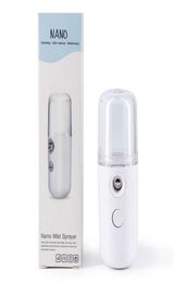 Portable Mini Nano Mist Sprayer humidifier Facial Body Nebulizer Steamer Moisturising Skin Care Tools 30ml Face Spray Beauty Instr3762595