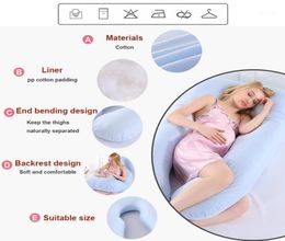 Sleeping Support Pillow For Pregnant Women Body Pure Cotton Pillowcase U Shape Maternity Protector Side Sleeper1Pillow6439395
