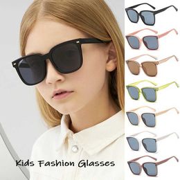 نظارة شمسية 2023 علامات أزياء الأطفال نظارة شمسية Ld Black Sun Glasses Anti-UV Baby-Shading Eyeglasses Girl Boy Sunglass H240508