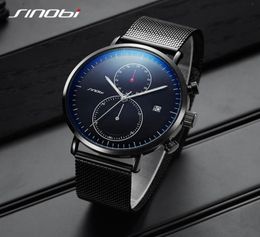 SINOBI New Men Watch Brand Business Watches For Men Ultra Slim Style Wristwatch JAPAN Movement Watch Male Relogio Masculino2824727