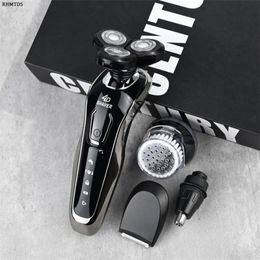 Electric Razor Rechargeable Electric Shaver For Men Wet Dry 4D Floating Heads Shaving Machine Beard Trimmer Hair Clipper 2206249768347