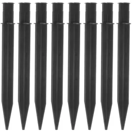 Garden Decorations 8 Pcs Ground Cone Lawn Solar Stake Stakes For Outdoor Lights Lamp Plastic Replacement Spike