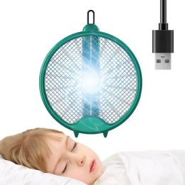 Zappers USB Rechargeable Electric Fly Swatter Built In Fluorescent Tubes To Attracts Fly & Kills Instantly With Powerful Electric Shock