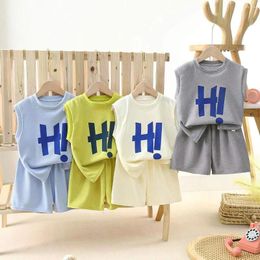 Clothing Sets Children's Vest Set Summer Style Sleeveless Shorts For Boys Two-piece Korean Version Wholesale
