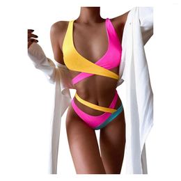 Women's Swimwear Women Solid Lace Bikini Set Push Up Swimsuit Beachwear Padded