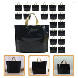 Storage Bags 20pcs Shopping Reusable Favour Black Shirt For Small Business