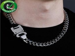 Luxury Designer Jewellery Mens Necklace Hip Hop Cuban Link Chain Gold Silver Iced Out Diamond Cubic Zirconia Chains Rapper Fashion C2177523