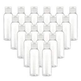 Bottles 50pcs 5100ml Plastic PET Flip Lid Lotion Bottles Wholesale Clear Cosmetic Sample Container Mini Travel Fill Vials Liquid Bottle