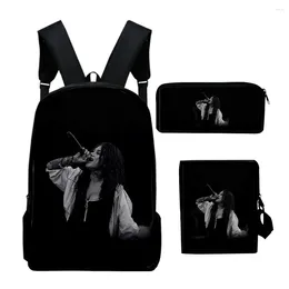 Backpack Creative Fashion Snow Tha Product 3D Print 3pcs/Set Pupil School Bags Laptop Daypack Inclined Shoulder Bag Pencil Case