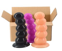 Unisex Big Dildo With Strong Suction Soft Anal Plug Anus Beads Butt Ball Sex Toy For Women Men Adult Bdsm Masturbation Product 7191649804
