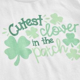 Clothing Sets Toddler Baby Boy St Patrick S Day Outfit Short Sleeve Clover Letter Print T-shirt Top Shorts 2Pcs Set