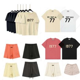 Designer mens T Shirt ESS FG tees 1977 brand essen shirt tials T Shirt Casual comfortable breathable half sleeve top fashion women shorts Cool Shorts Sleeve Clothes