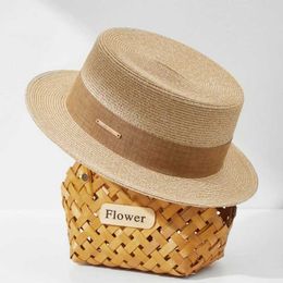 Wide Brim Hats Bucket Hats Designer NEW Summer for Women Men Panama Straw Hats Travel Beach Sun Hat Natural Straw Fedoras Jazz UV Protection Birthday Gift T240508