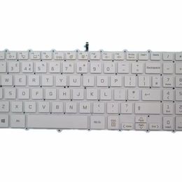 Laptop Keyboard For LG 15Z90N-V.AR52Y 15Z90N-VR50K 15Z90N-U.ARS5U1 15Z90N-R.AAS8U1 United Kingdom UK White With Backlit