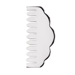 Stainless Steel Gua Sha Comb Head Meridian Scraping Acupuncture Therapy Body Muscle Relaxing Massage Tool Portable Face Hair Beauty Guasha Comb