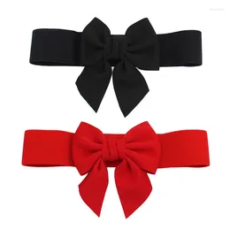 Belts Women Big Bow Waistband Elastic Wide Stretch Waist Belt Straps For Girls Clothes Accessories Lady Dress