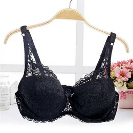 Bras Big Cup B C Summer Thin Cup Bra Transparent Lace Upward Push Seamless Bra Suitable for Women Large Size Breathable Womens Underwear Bra 32 34 36 38 40CL2405