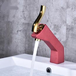 Bathroom Sink Faucets Brushed Golden Faucet Gold