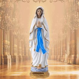 Sculptures Virgin Mary Model Blessed Mother Statue Our Lady of Lourdes Blessed Virgin Mother Mary Catholic Religious Resin Figurine Statue