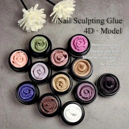 Nail Gel Modelling gel art glue creative 12 Colour nail painting process carving 4d accessories Q240507