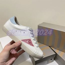 10A Luxe Designer Shoes Golden Ball Star Sneakers Italy Classic White Do-old Dirty Star Sneakers Quality Casual Women Man Shoes 35-44 T58