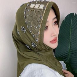 Ethnic Clothing Hijab Muslim Women Shawl Headscarf Free Luxury Tassels Scarf Malaysia Prayer Kufi Islam Saudi Arabia Fashion 05205