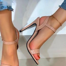 Dress Shoes Summer Women High Heels Sandals Open Toe Platform Ladies Sexy Buckle Strap Stiletto Female Party Wedding