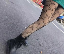 Stockings 2020 Mrs personality trend Ultrathin letter printing Net socks fashion Sexy Antihook wire Pantyhose new style4523071