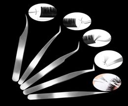 Eyelash Extension Curler Straight Tip Stainless Steel Grafting eye lash tweezers8249721