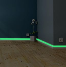 Luminous band baseboard Wall Sticker living room bedroom Ecofriendly home decoration decal Glow in the dark DIY Strip Stickers6142771