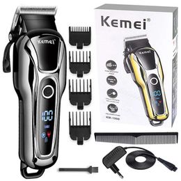 Electric Shavers Keme 1990 Professional Two-Spds Hair Trimmer For Men Barber Sn Hair Clipper Pro Electric Hair Cutting Machine Precision T240507