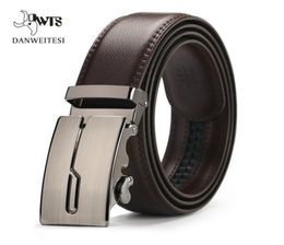 Top Quality Men Belts Genuine Leather Belts Leather Sliding Buckle Ratchet Belt Automatic Buckles Trendy Business Belts Casual Bel7714817