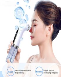 Electric Small Bubble Blackhead Remover Facial Steamer USB Rechargeable Water Cycle Pore Acne Pimple Removal Vacuum Suction Cleane7013477