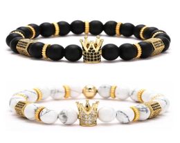mens crown bracelet men Jewellery women bracciali stone beads bracelet braclets bracelete accesorios hombre bracciale armbanden9413860