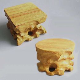 Decorative Plates Wooden Stone Display Stand Home Office Decoration Figurine Risers For Desk Living Room Bedroom Bookshelf Po Props