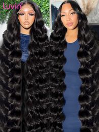 Luvin HD 250% Body Wave 13x6 Lace Frontal Wigs 30 40Inch Brazilian Remy 5x5 Glueless Wig Human Hair Ready To Wear For Women 240508
