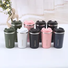 Water Bottles Simlpe 304 Stainless Steel Coffee Insulated Cup With Large Capacity Outdoor Portable Men's And Women's Office