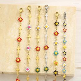 Chains Flower Necklace Sweet Women's Stainless Steel Small And Cute Jewelry Party Gift