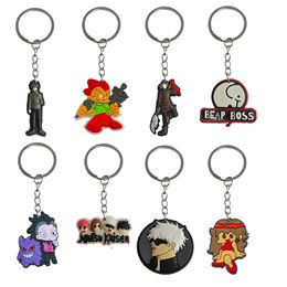 Keychains Lanyards Characters Keychain For Classroom Prizes Kids Party Favours Backpack Keyring Suitable Schoolbag Couple Key Chains Wo Otbao