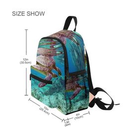 Backpacks 2021 NEW Anti-Lost School Bag For Girls Children Orthopedic Backpack Kids Sea Turtle Print Waterproof Book Bag Primary 1-3 Grade