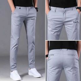 Men's Pants 2024 Spring and Autumn Mens Pants High Quality Elastic Fashion Casual Breathable Sports Pants Size 29-38 Y240506